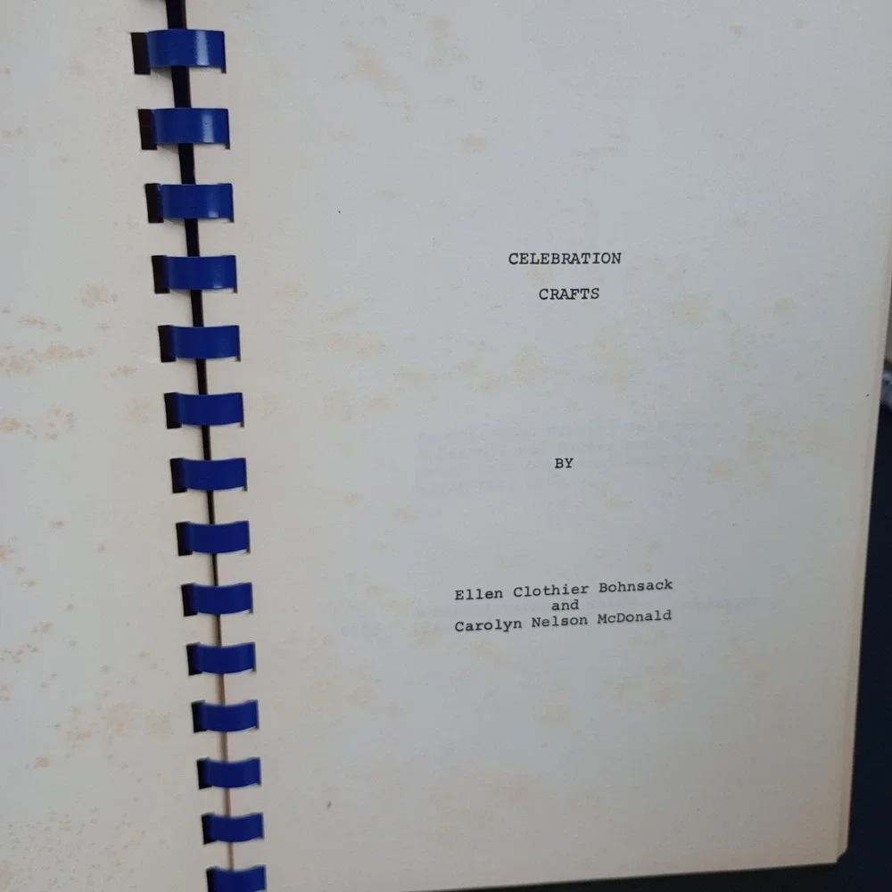 Celebration‎ Crafts Spiral Book 1976 Ellen Bohnsack Carolyn McDonald